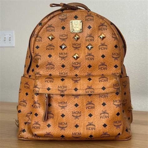 genuine mcm backpack.